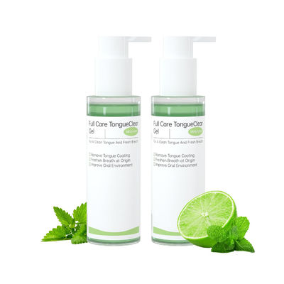 2 Pack Tongue Cleaning Gel And Brush Fresh Mint Mouth Odor Eliminator Use