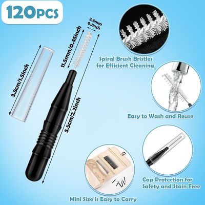 OEM Logo 120 Pieces Braces Flossers Soft Bristles 360 Degree Bendable Oral Care