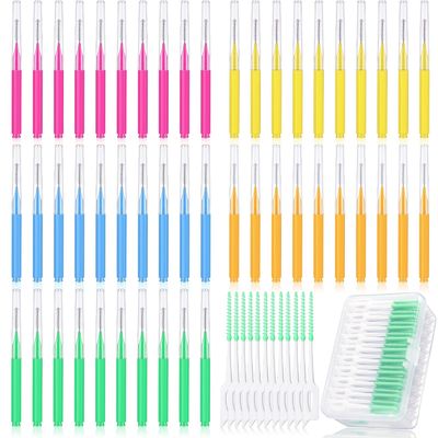250 Pcs Interdental Brush Set Oral Hygiene Cute Color Plaque Removal Custom Design