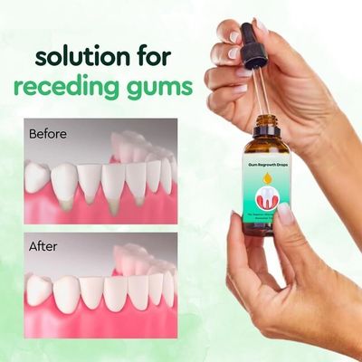 Menthol Flavor 3 PCS Gum Relief Drops Natural Gum Liquid Drops Mouthwash