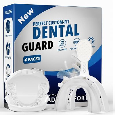4 Pack Upgraded Mouth Guard To Prevent Teeth Grinding For Adults And Teens