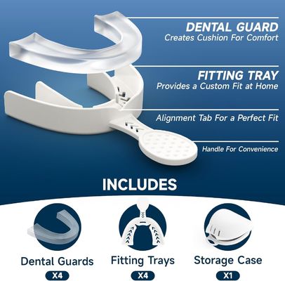 4 Pack Upgraded Mouth Guard To Prevent Teeth Grinding For Adults And Teens