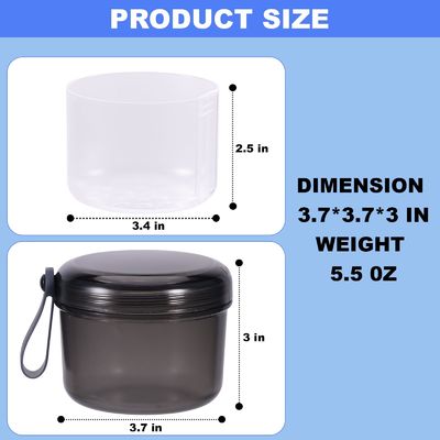 Custom Size Adult Denture Case Leak Proof Denture Bath Cup For Travel