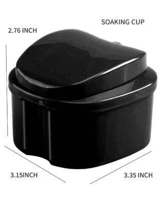 3 Pack Retainer Cleaner Case Partial Denture Cleaning Case Cup And Brush