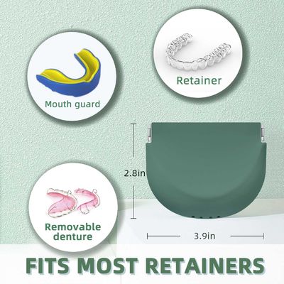 Military Green Color Silicone Retainer Case Soft Upgraded For Girl Women Men Travel