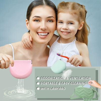 Multiple Uses Silicone Retainer Case With Lanyard Travel Holder For Women Kids Men