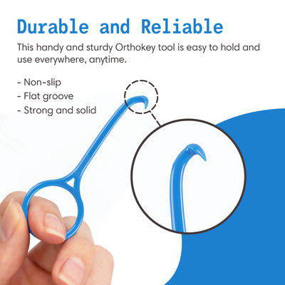 Clear Aligner Removal Tool Invisible Removable Braces Remover Key 2 Pack Blue Color