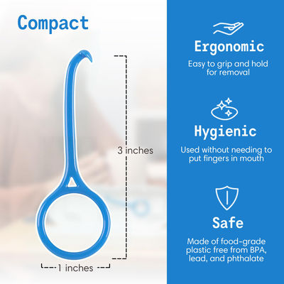 Clear Aligner Removal Tool Invisible Removable Braces Remover Key 2 Pack Blue Color