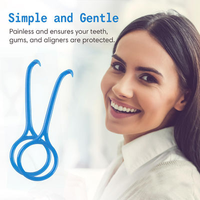 Clear Aligner Removal Tool Invisible Removable Braces Remover Key 2 Pack Blue Color