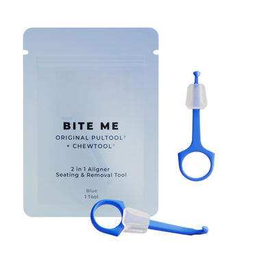 Reusable 2 In 1 Aligner Seating Chewie And Removal Tool BPA Free 2 Pack