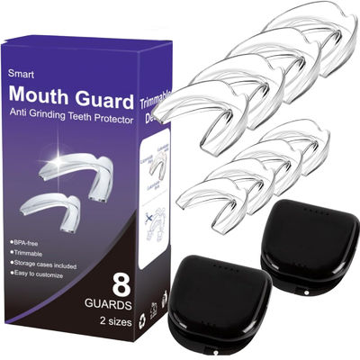 Perfect Fit Teeth Guards To Prevent Grinding 8 Pack Mouth Guard For Grinding Teeth