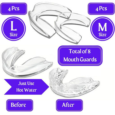 Perfect Fit Teeth Guards To Prevent Grinding 8 Pack Mouth Guard For Grinding Teeth