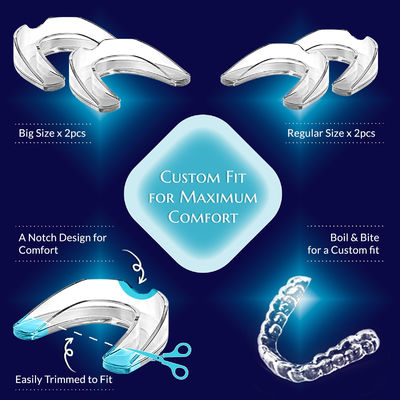 Customizable Anti Grinding Mouth Guard 4 Guards Night Guard For Teeth Grinding