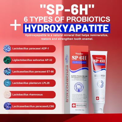 3PCS SP-6 Hydroxyapatite Whitening Toothpaste for Enamel Protection and Refreshing Mint Flavor