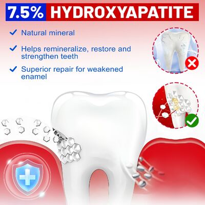 3PCS SP-6 Hydroxyapatite Whitening Toothpaste for Enamel Protection and Refreshing Mint Flavor