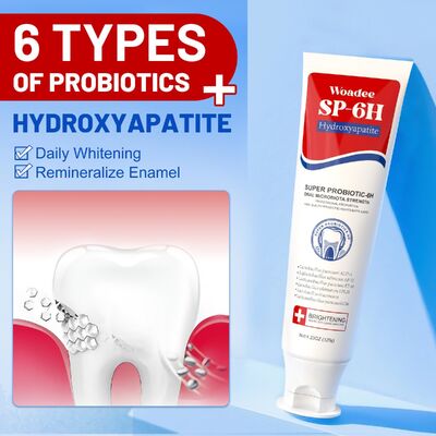 SP-6H Formula Whitening Toothpaste Set Hydroxyapatite Toothpaste,Blue+Red