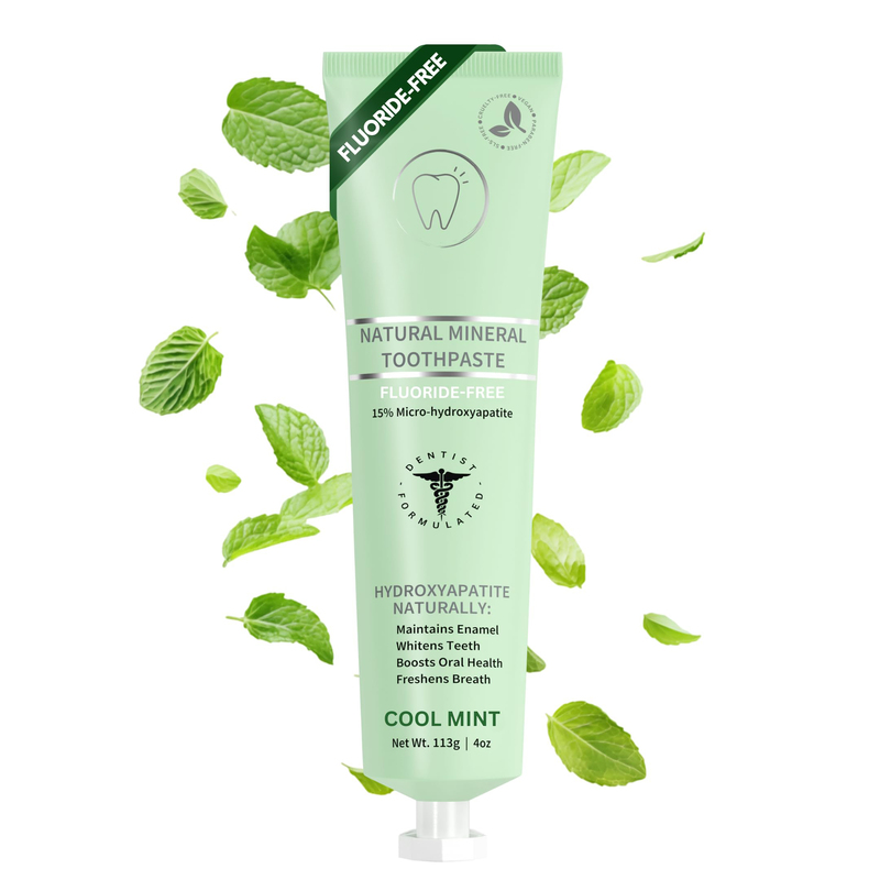 Custom Brand 15% Micro Hydroxyapatite Toothpaste Fluoride Free Foam Free 4oz