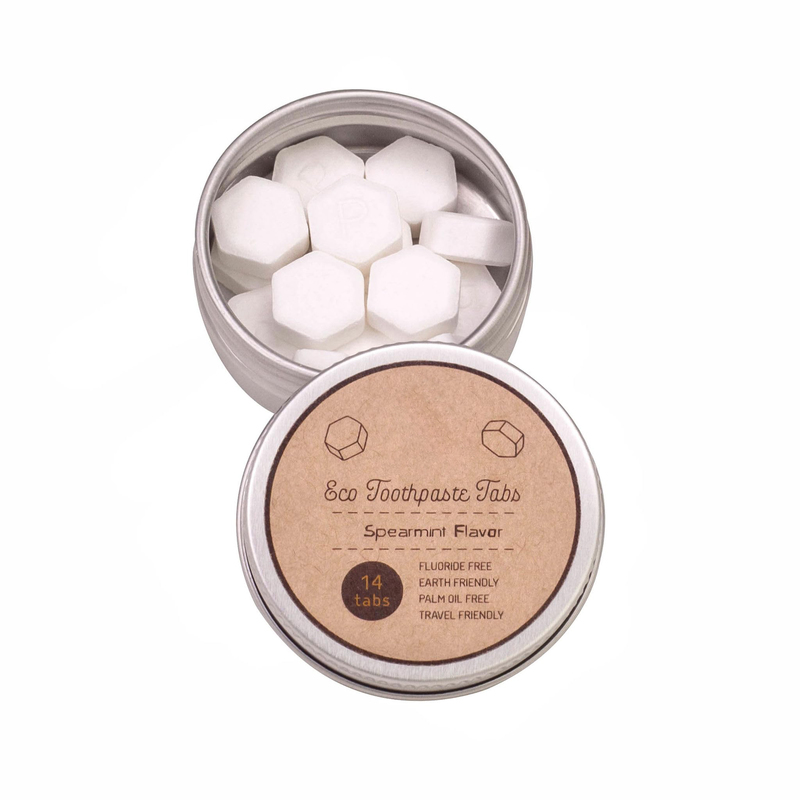 14 Tabs Mint Toothpaste Tabs Fluoride Free Travel Mouthwash Tablets Natural Whitening