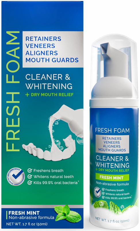 50ml Aligner Cleaner Whitening Foam for Mouth Guard Veneer Fights Bad Breath