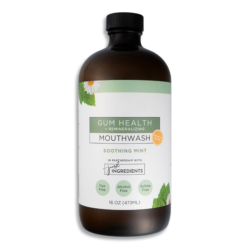 16 Fl Oz Remineralizing Mouthwash Soothing Mint Flavor Alcohol Free Non Fluoride