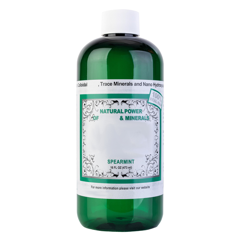 Customized Logo Nano Hydroxyapatite Mouthwash Spearmint Flavor BPA Free 16 Oz 473ml