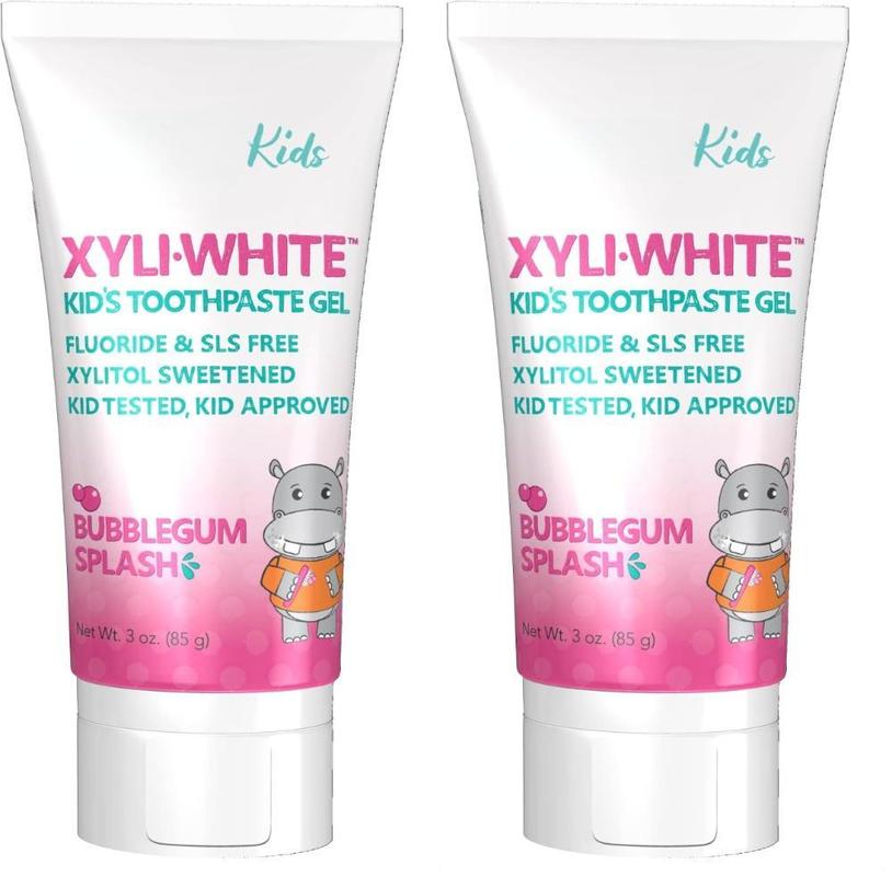 Custom Logo Toothpaste Gel For Kids Bubblegum Splash Flavor 3 Ounce 2 Pack