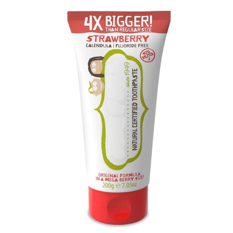 Natural Toddler Toothpaste For Baby 4x More Fluoride Free Strawberry 7.05 Oz 1 Pack