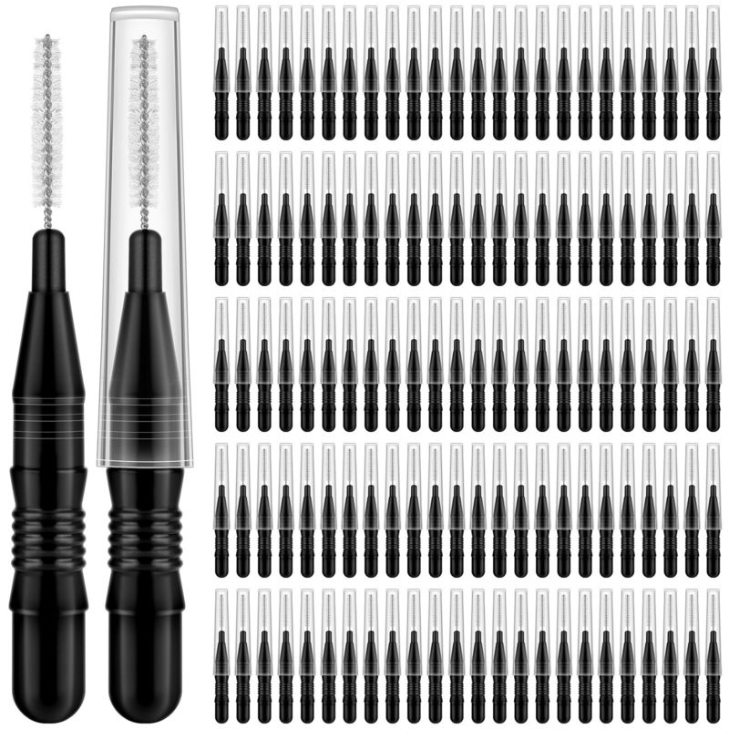 OEM Logo 120 Pieces Braces Flossers Soft Bristles 360 Degree Bendable Oral Care