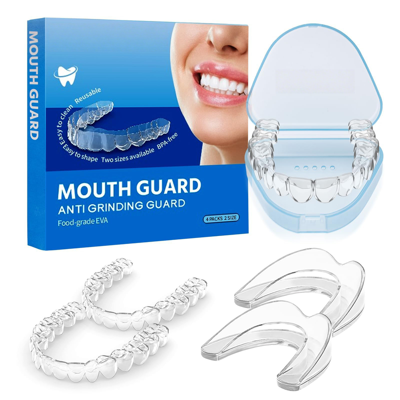 Mouthguard To Prevent Grinding Teeth Mouth Guard For Sleep 4 Pack 2 Sizes