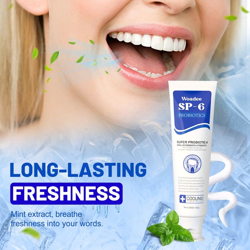 Alcohol Free Whitening Toothpaste with Leave On Whitening for Sensitive Teeth