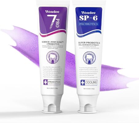 SP-6 Probiotic Whitening Toothpaste with Hydroxyapatite Technology for 24-Hour Fresh Breath and Enamel Remineralization